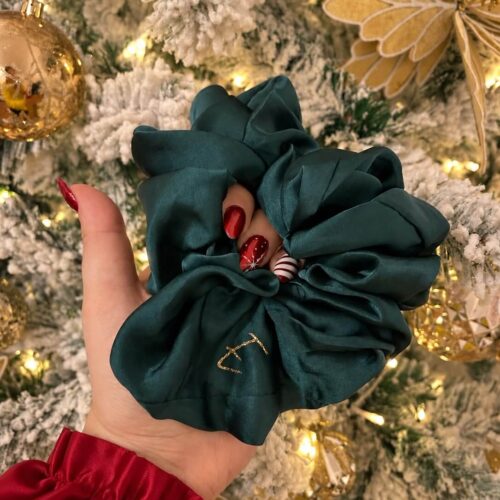 Scrunchies per Capelli Personalizzati, Verde bosco