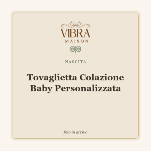 Tovaglietta Colazione Baby Personalizzata