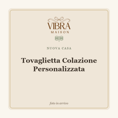 Tovaglietta Colazione Personalizzata