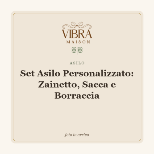 Set Asilo Personalizzato: Zainetto, Sacca e Borraccia