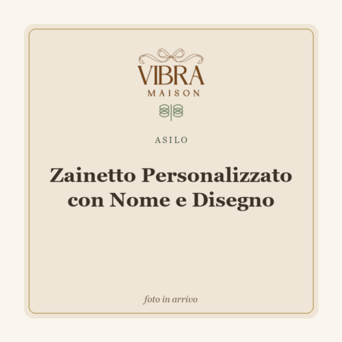 Zainetto Personalizzato con Nome e Disegno